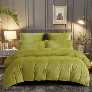 Flanellen dekbedovertrekset - warm en ademend - set van 1