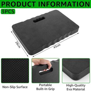 Multifunctionele kniekussens voor tuin - 3 stuks - 43 x 28 x 4 cm