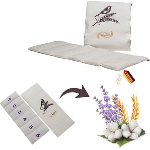 Warmtekussen groot - Natuurlijke tarwe en lavendel - 1 stuk - 52 x 20 cm