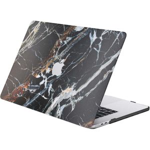 iMoshion Design Laptop Cover Geschikt voor de MacBook Air 15 inch (2023) - A2941 - Black Marble