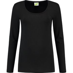 L&S T-shirt Crewneck cot/elast LS for her