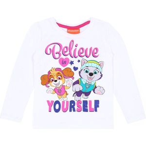 Witte Skye en Bos Psi Patrol Nickelodeon meisjesblouse