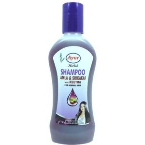 Ayurvedische shampoo met amla, shikaka en reetha, Ayur Herbals (dop)