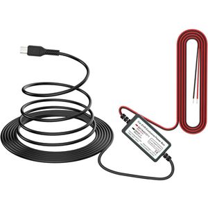 Micro Dash Cam Hardwire Kit for Dash Camera12V-24V to 5V/2.5A Car Dash Camera Charger Power Cord for Micro USB Dash Cam 320cm Length