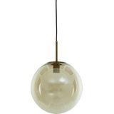 Light & Living Hanglamp Medina - Glas Amber - Ø40cm - Modern - Hanglampen Eetkamer, Slaapkamer, Woonkamer