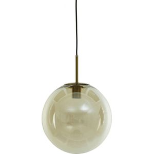 Light & Living Hanglamp Medina - Glas Amber - Ø40cm - Modern - Hanglampen Eetkamer, Slaapkamer, Woonkamer