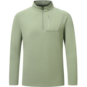 YOUTHUP Heren Stretch sportshirt - Half-rits ontwerp - M