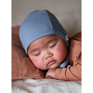 Baby wollen strikmuts – Merinowol - Blue Fog 56