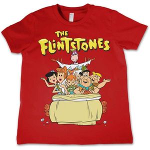 The Flintstones Kinder Tshirt -XS- The Flintstones Rood