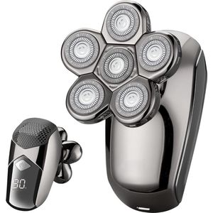 White-Label® Skull Shaver - Scheerapparaat Mannen - Bodygroomer - Trimmer - Zilver