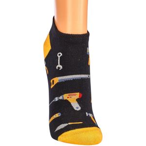 Sneaker sokken dames 36-41 | grappige sokken | happy socks printjes | thema klussers | per 2 paar