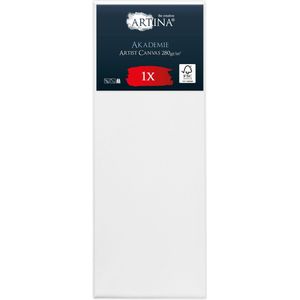 Artina Akademie – Schilderdoeken Canvas 30x80 cm – Spieraam van FSC® Hout – Wit Canvas 100% Katoen – 280 g/m144