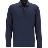 BOSS - Peduzzi - Polo - Donkerblauw - Lange Mouw - Jersey
