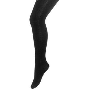 Bonnie Doon Dunne Katoenen Maillot Meisjes Zwart maat 104/110 - Zomer Maillot/Panty - Fijne ribstructuur - Kinder Maillot Katoen - Luchtig - Chou Chou Tights - Fijne pasvorm - Gladde Naden - Black - BD633801.101