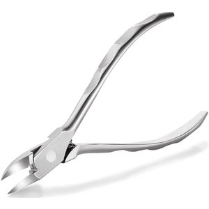 My Ninki ® Nageltang met Precisiesnede voor Ingegroeide en Dikke Nagels, Roestvrijstalen Nagelknipper met Ergonomisch Ontwerp