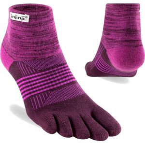 Injinji - Women's Trail Midweight Mini-Crew - Paars - Sportsokken