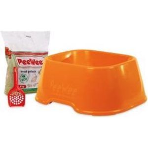 PeeWee EcoClassic - Kattenbak - Startpakket Oranje