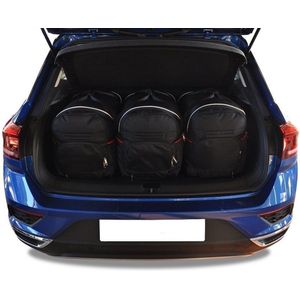 Volkswagen VW T-ROC 2017+ 3-delig Reistassen Op Maat Auto Interieur Kofferbak Organizer Accessoires