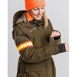 Småland Forest Padded Dames Jas - Hunting Green