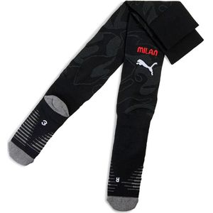 PUMA - AC Milan - Thuissokken - Zwart - Compressieondersteuning en Gewatteerde Zone