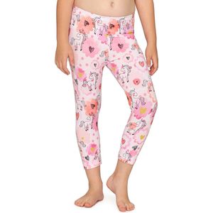 Merry Style Meisjes Leggings - Vrijetijdsbroek - Capri - Katoen - MS-MS10-405-LE - Wit/Einhorn - 140