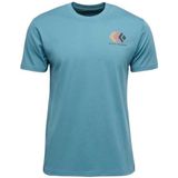 Black Diamond - Faded SS Tee Creek Blue - T-shirt - Blauw - Heren van Katoen