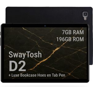 SwayTosh Tab D2 - 10 Inch - 4G - 64+128GB - Android 13 - Inclusief Hoes