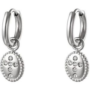 Earrings Diamond Cross-Zilver-Yehwang | Cadeau voor haar | Tieners | Moederdag