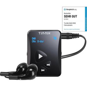 Draagbare DAB/DAB+/FM-radio met oplaadbare batterij en OLED-display - Ideaal voor sport en buiten