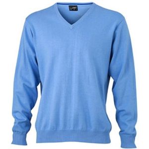 James and Nicholson Heren V-hals pullover (Gletsjer blauw)