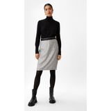 Rok - Kokerrok - Effen - Chiffon - Met Pailletten - Knielengte
