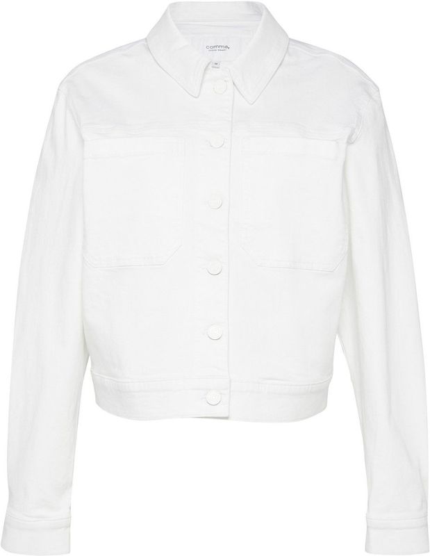 comma - Indoor-Jacke - Denim Jack - Cropped - Boxy Fit