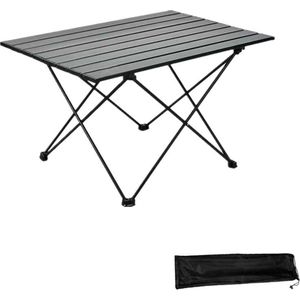 Somstyle Campingtafel Inklapbaar - 40 x 35 x 29 CM - Kampeertafel - Inklapbare Tafel - Picknicktafel Klein - Zwart