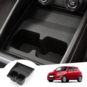 Bekerhouder voor auto - antislip en organizer - 1 stuk - zwart - TPE-rubber