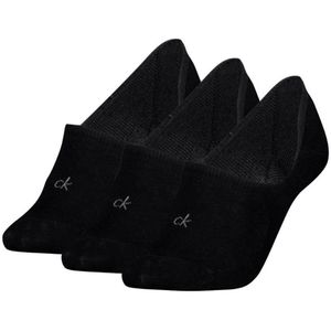 Calvin Klein - Footies Mid Cut - Zwart - 3-pack Dames