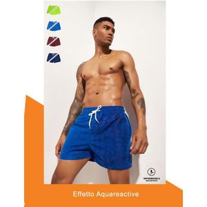 Korte zwembroek voor heren - licht blauw - maat XL