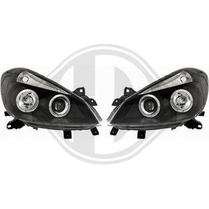 Diederichs - 4414980 - Koplampen Set - Zwart - Voor Renault - Angel Eyes