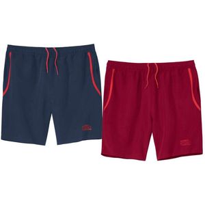 ATLAS FOR MEN - Set van 2 shorts microvezel Sport - Heren - Verkrijgbaar in grote maten - XL
