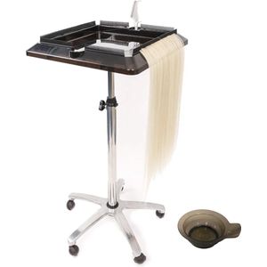 Bealive® Kappers trolley - Salon kar - Mobielen trolley - Extensions lade - Op wielen - Verstelbaar - Verplaatsbaar - 40 x 40 x 70/110 cm