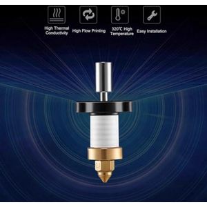 Ceramic Heating Block Hotend Kit, Heating Block Set for High Temperature and High Speed Printing for K1 K1 Maximum 3D Printer