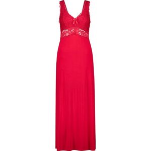 Hunkemöller Lange slipdress Negligé Nora Lace lang - rood - Maat S