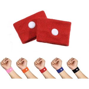 Actie4you® - Misselijkheid bandjes – Polsband - Acupressuur Armband - Armband - 1 Paar - Misselijk tijdens reizen dan kun je deze bandjes proberen - Rood