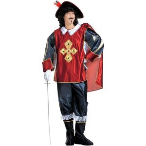 Widmann - Musketier Kostuum - Musketier De Court Kostuum Man - Rood - XL - Carnavalskleding - Verkleedkleding