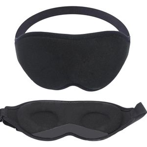 Slaapoogmasker Zwart 3D Slaapoogmasker Zacht Licht Sterk Donker