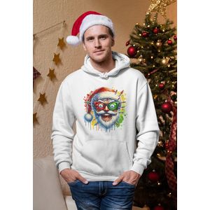 Electric Santa - Kersttrui - Kerst Trui Wit - Grappig Kersttrui - Maat M - Limited Edition