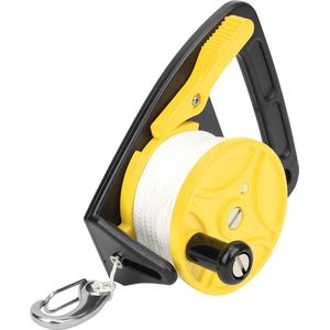 150ft Duiklijnhaspel Compact Duikwiel Lichtgewicht Snorkelen Kajakken Geel