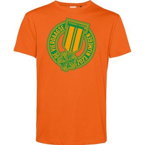T-shirt Lintje Nijmeegse vierdaagse | Vierdaagse shirt | Wandelvierdaagse Nijmegen | Roze woensdag | Oranje | maat 4XL