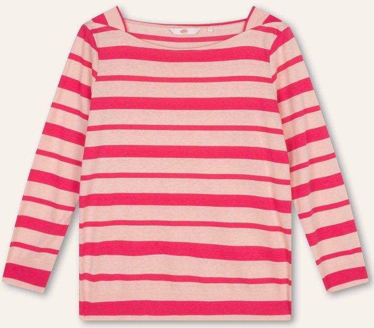 Oilily - Trance long sleeves jersey boat top - Roze - L