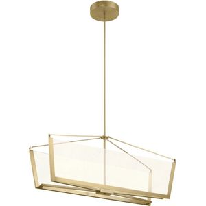 Kichler LED Pendelarmatuur Calters | 50.8W 3000K 5440Lm 30 | Champagne Gold