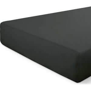 Dindi Hoeslaken Basic Beauty - 180x200 - 100% katoen - Zwart